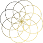 Yellow gradient modern mandala